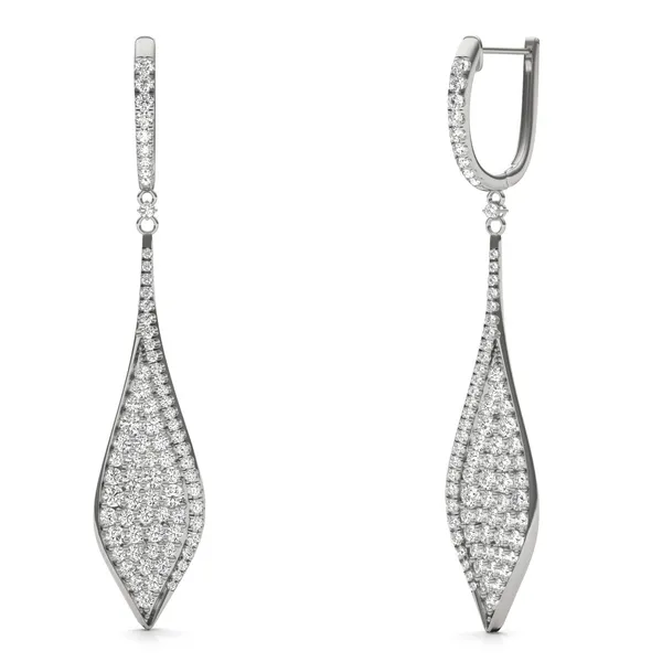 Deco Pavé Drop Earrings
