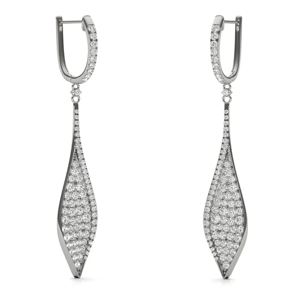 Deco Pavé Drop Earrings