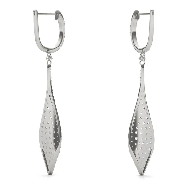 Deco Pavé Drop Earrings