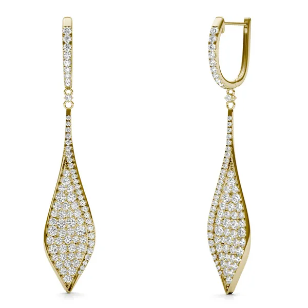 Deco Pavé Drop Earrings
