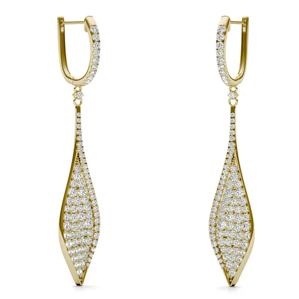 Deco Pavé Drop Earrings