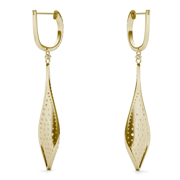 Deco Pavé Drop Earrings