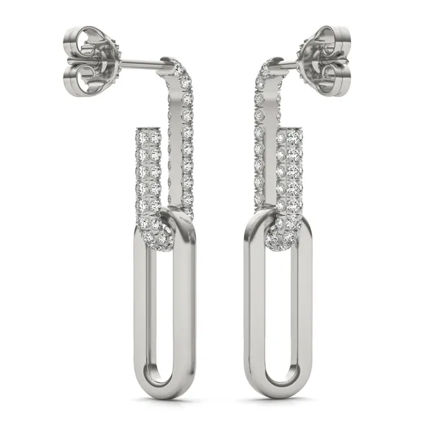 Pavé Paperclip Drop Earrings (5/8 ct. tw.)
