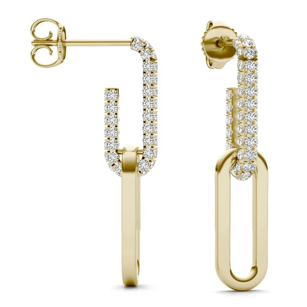 Pavé Paperclip Drop Earrings (5/8 ct. tw.)