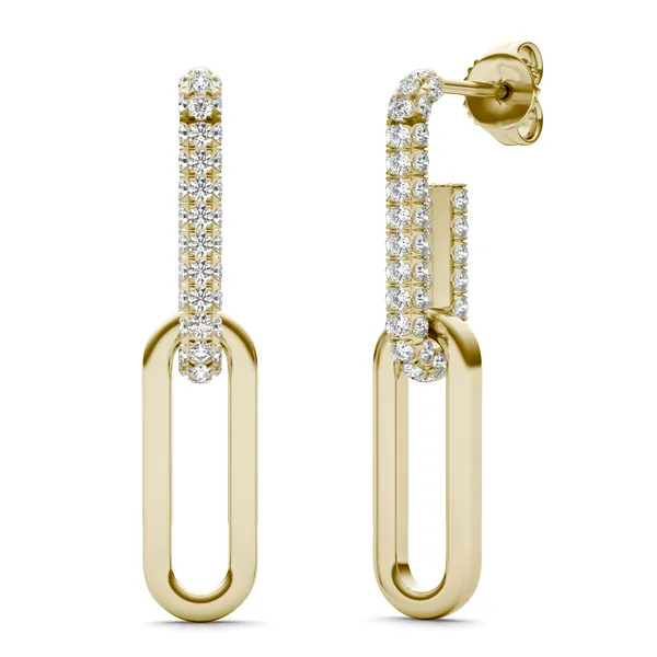 Pavé Paperclip Drop Earrings (5/8 ct. tw.)