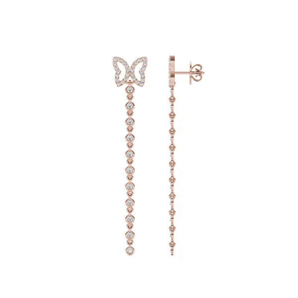 Butterfly Drop Earrings