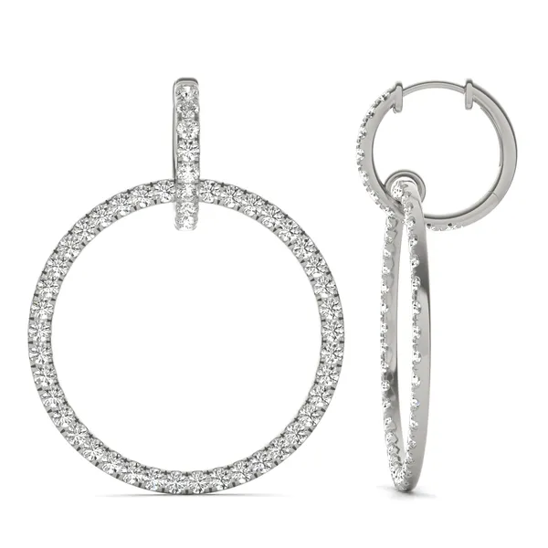 Infinite Hoop Drop Earrings