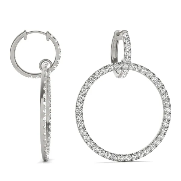 Infinite Hoop Drop Earrings