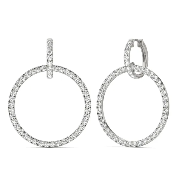 Infinite Hoop Drop Earrings
