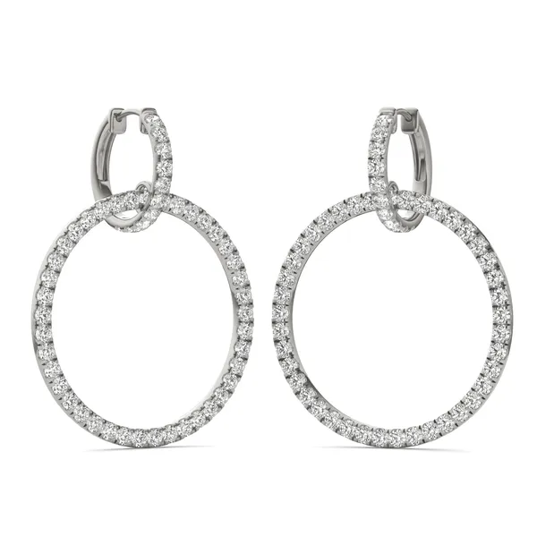 Infinite Hoop Drop Earrings