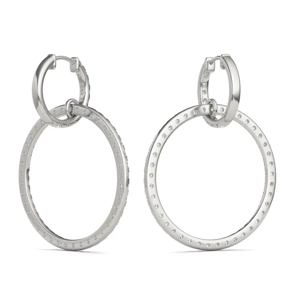 Infinite Hoop Drop Earrings
