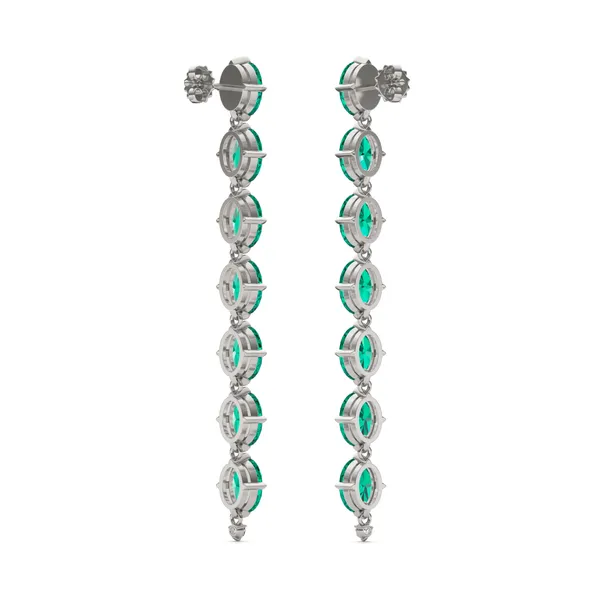 Emerald Lyon Drop Earrings