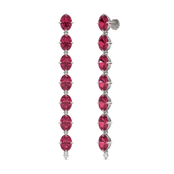 Ruby Lyon Drop Earrings
