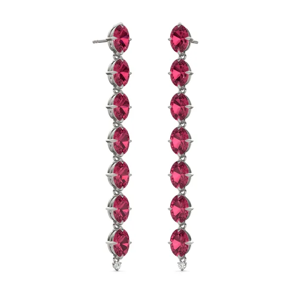 Ruby Lyon Drop Earrings
