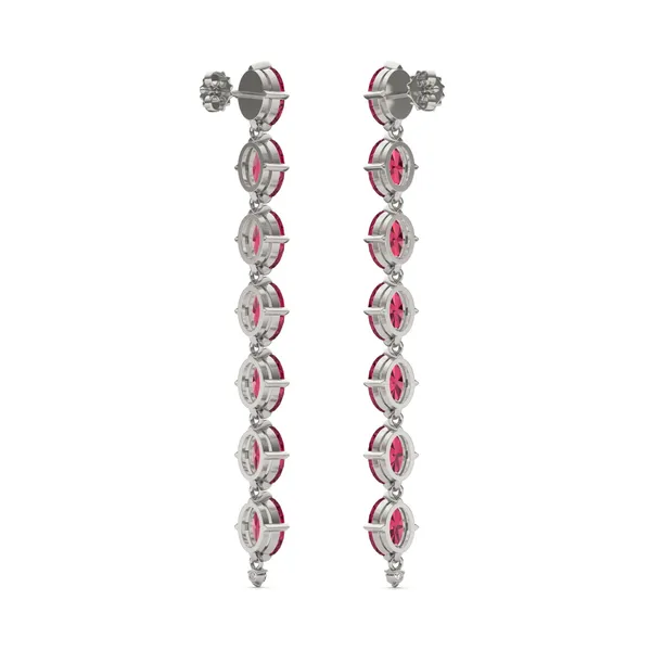 Ruby Lyon Drop Earrings