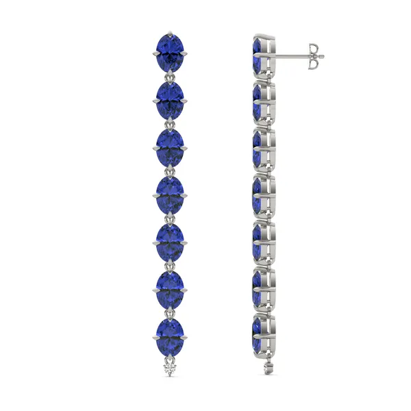 Sapphire Lyon Drop Earrings