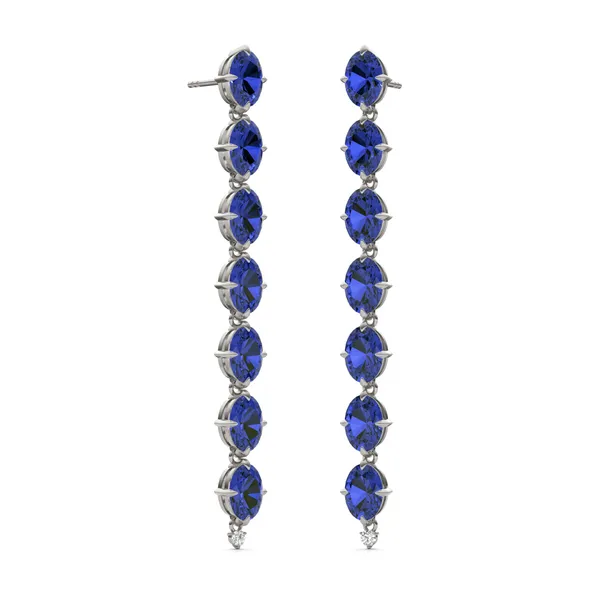 Sapphire Lyon Drop Earrings