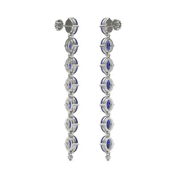 Sapphire Lyon Drop Earrings