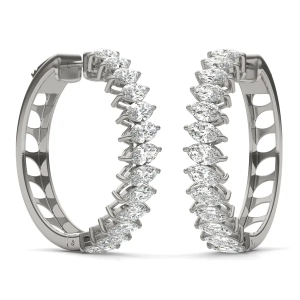 Asymmetrical Couture Hoop Earrings