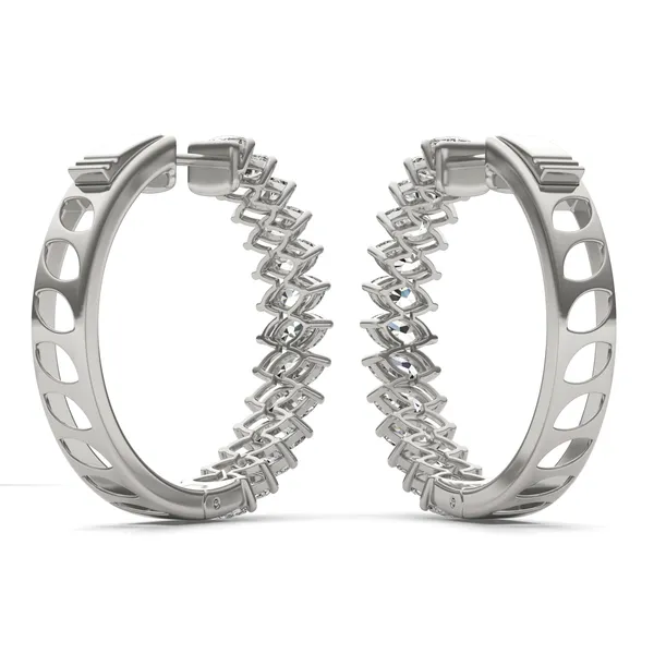 Asymmetrical Couture Hoop Earrings