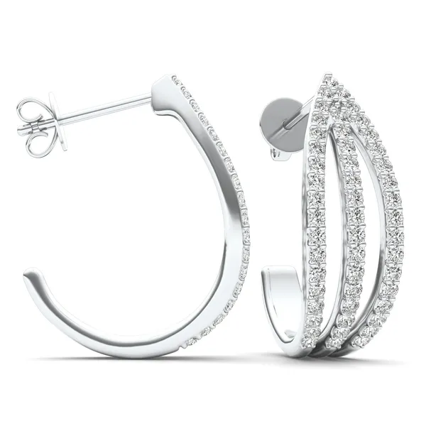 Triple Arc Hoop Earrings