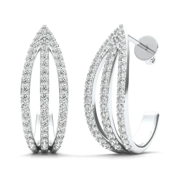 Triple Arc Hoop Earrings