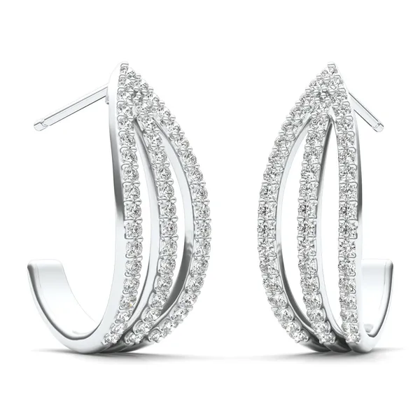 Triple Arc Hoop Earrings