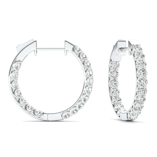 Classic Jenna Round Hoop Earrings