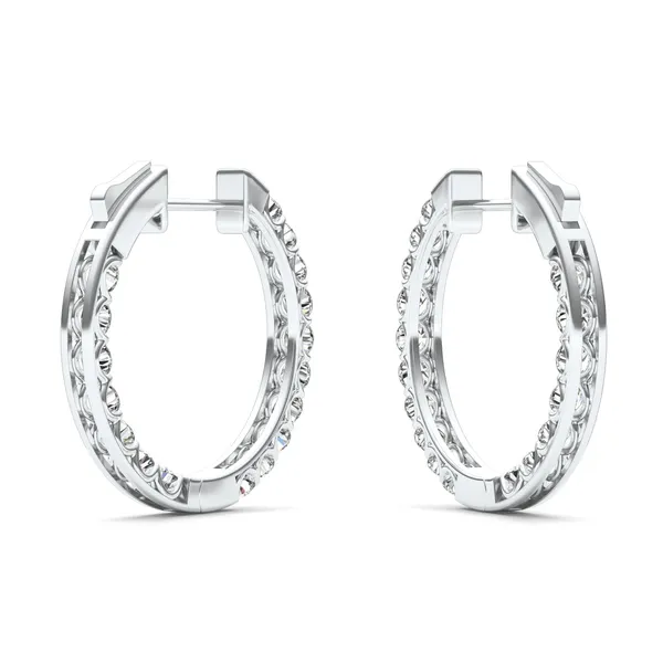 Classic Jenna Round Hoop Earrings