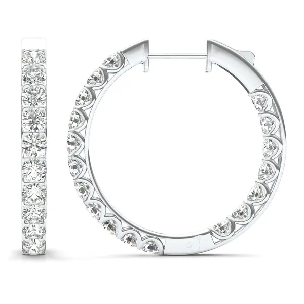 Bold Jenna Round Hoop Earrings