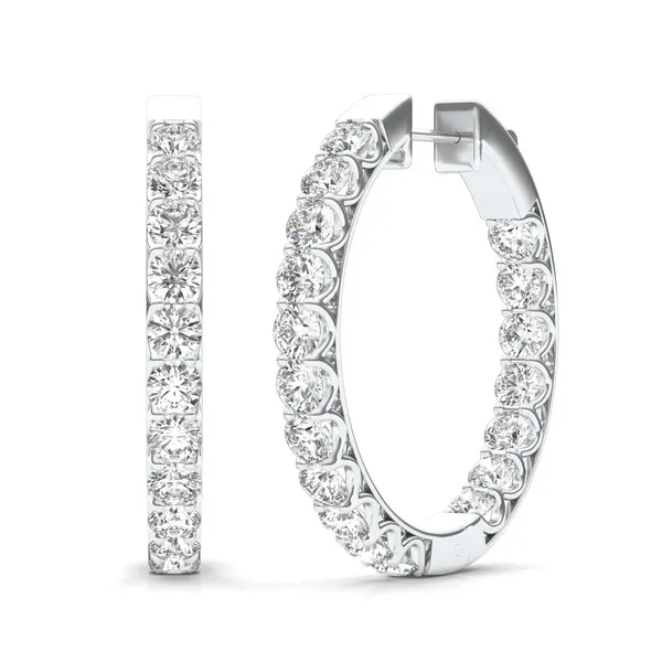 Bold Jenna Round Hoop Earrings