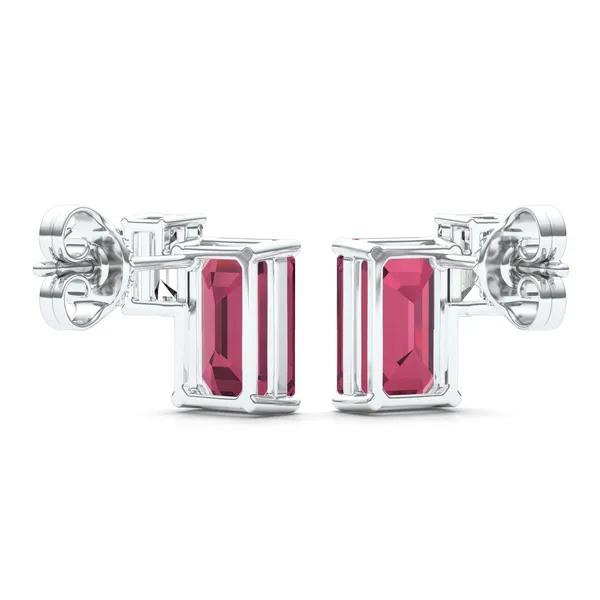 Ruby Duet Stud Earrings