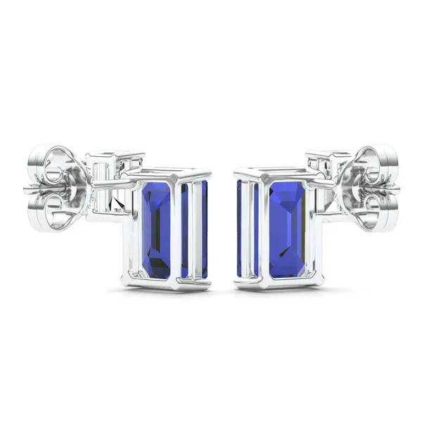 Sapphire Duet Stud Earrings