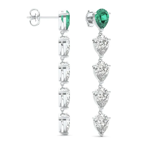 Emerald Decadence Drop Earrings