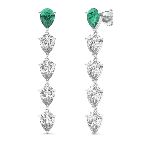 Emerald Decadence Drop Earrings