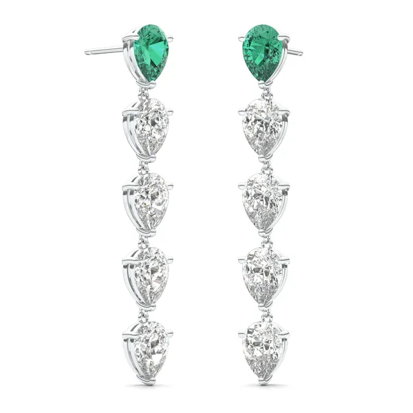 Emerald Decadence Drop Earrings