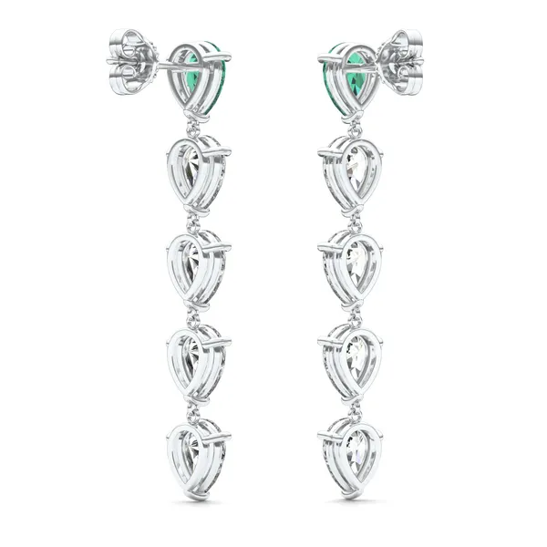 Emerald Decadence Drop Earrings