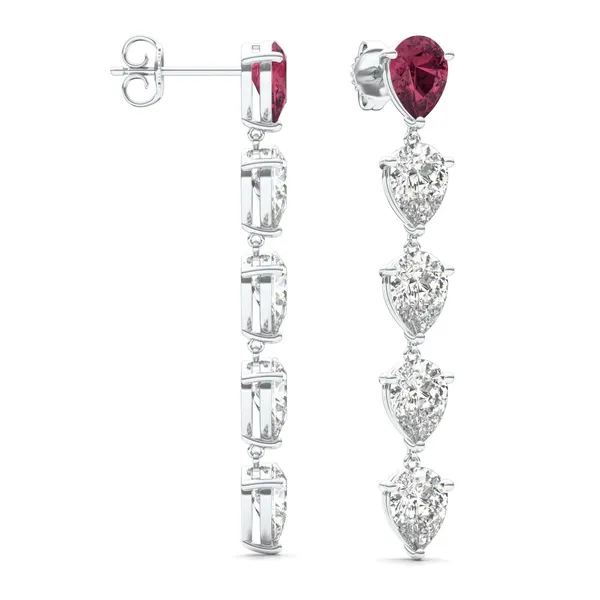 Ruby Decadence Drop Earrings