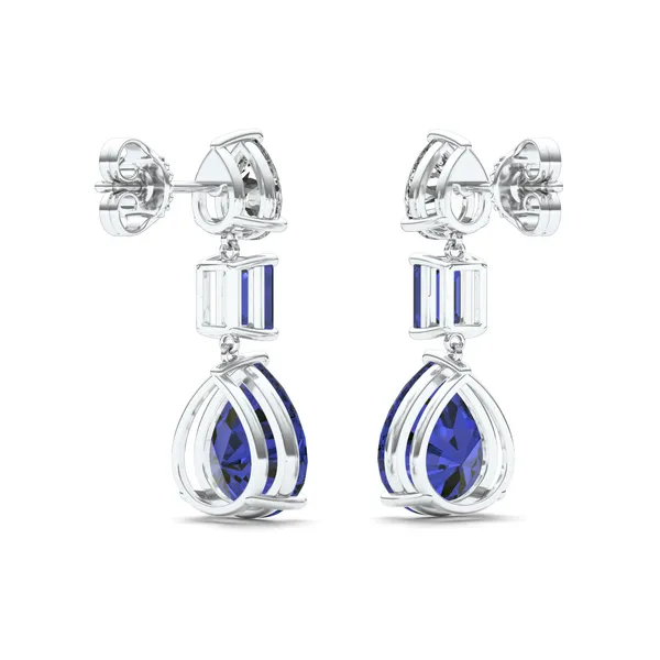 Sapphire Cascade Drop Earrings