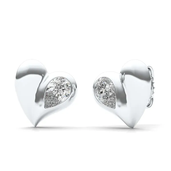 Perfect Pear Heart Studs
