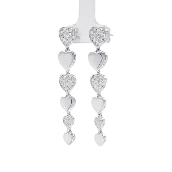 Starlight Heart Drop Earrings
