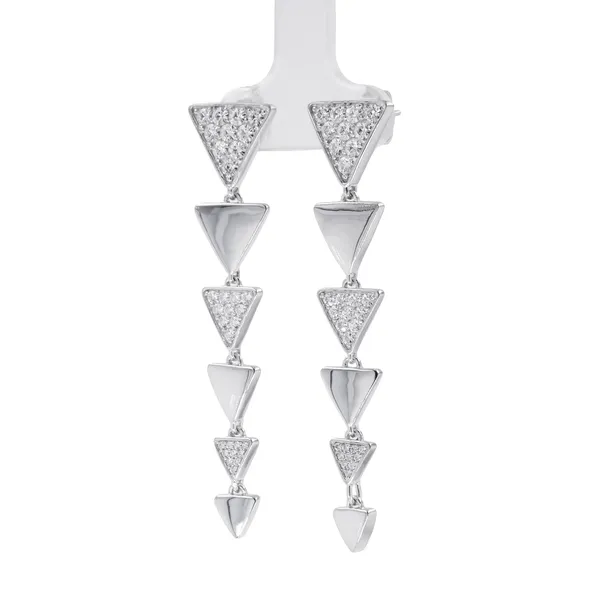 Starlight Triangle Drop Earrings
