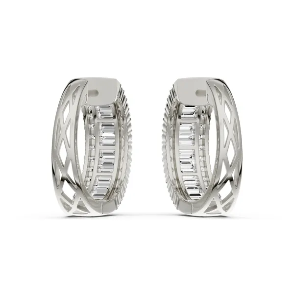 Baguette and Round Hoop Earrings Essentials