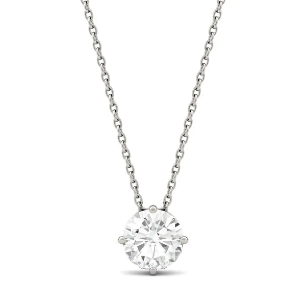 Round Brilliant Solitaire Pendant