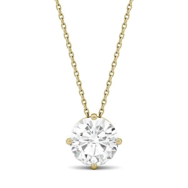 Round Brilliant Solitaire Pendant
