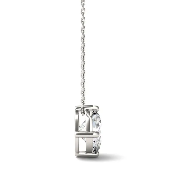 Round Hearts & Arrows Solitaire Pendant