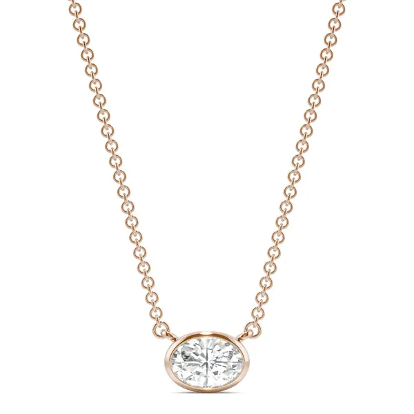 Oval Signature Bezel Necklace