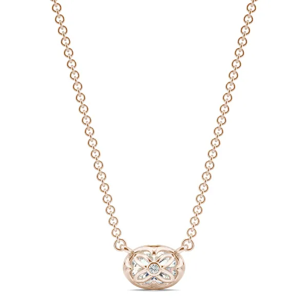 Oval Signature Bezel Necklace