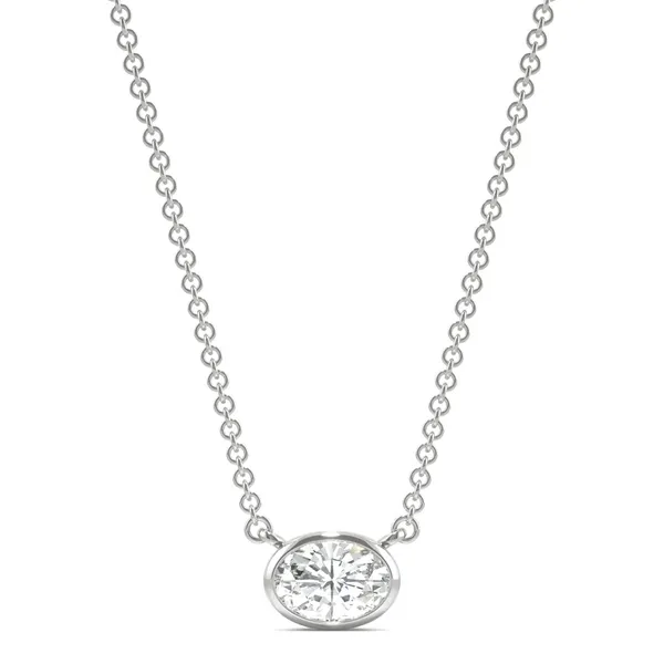 Oval Signature Bezel Necklace