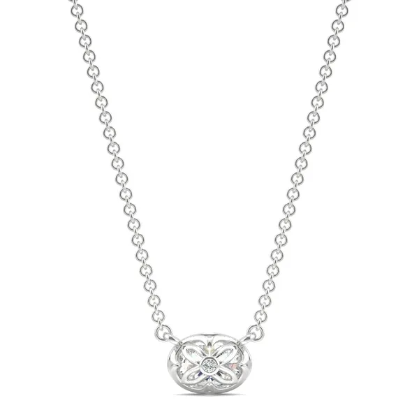 Oval Signature Bezel Necklace